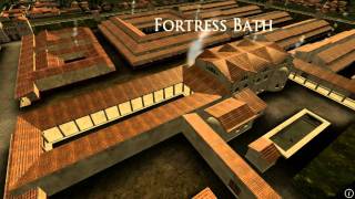 Animation of ancient Roman Fort in Caerleon Wales [upl. by Mosra]