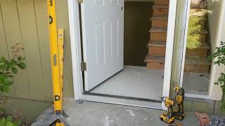 Jeld Wen Front Door Installation  Really crappy products and craftsmanship PART 1 [upl. by Edelson]