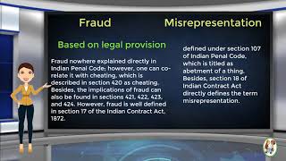 What is Difference Between Fraud amp Misrepresentation [upl. by Bolger]