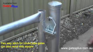 Gate Latch 2 way for round pipe and square [upl. by Lenwood368]