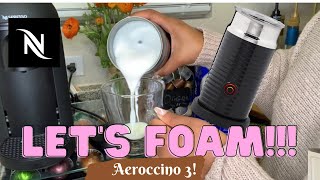 How To Foam Milk With Aeroccino 3 Make Coffee With Foam Tips amp Tricks  Easy Foamed Latte Recipe [upl. by Bal497]