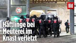 Gefängnismeuterei Polizei stürmt Knast in Thüringen  JVA Untermaßfeld [upl. by Clement]